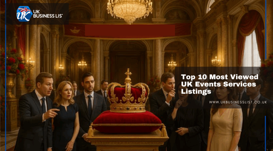 Top 10 Most Viewed UK Events Services Listings